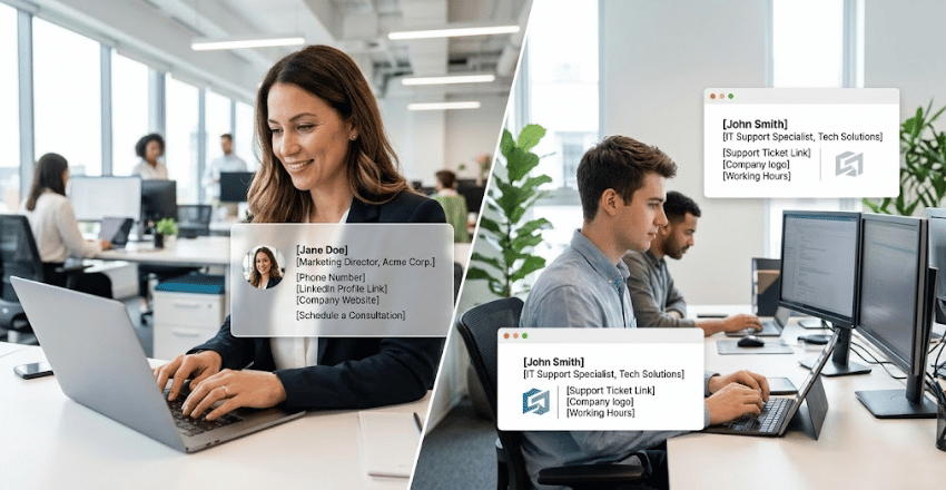 Professional Email Signature Examples by Role and Goal
